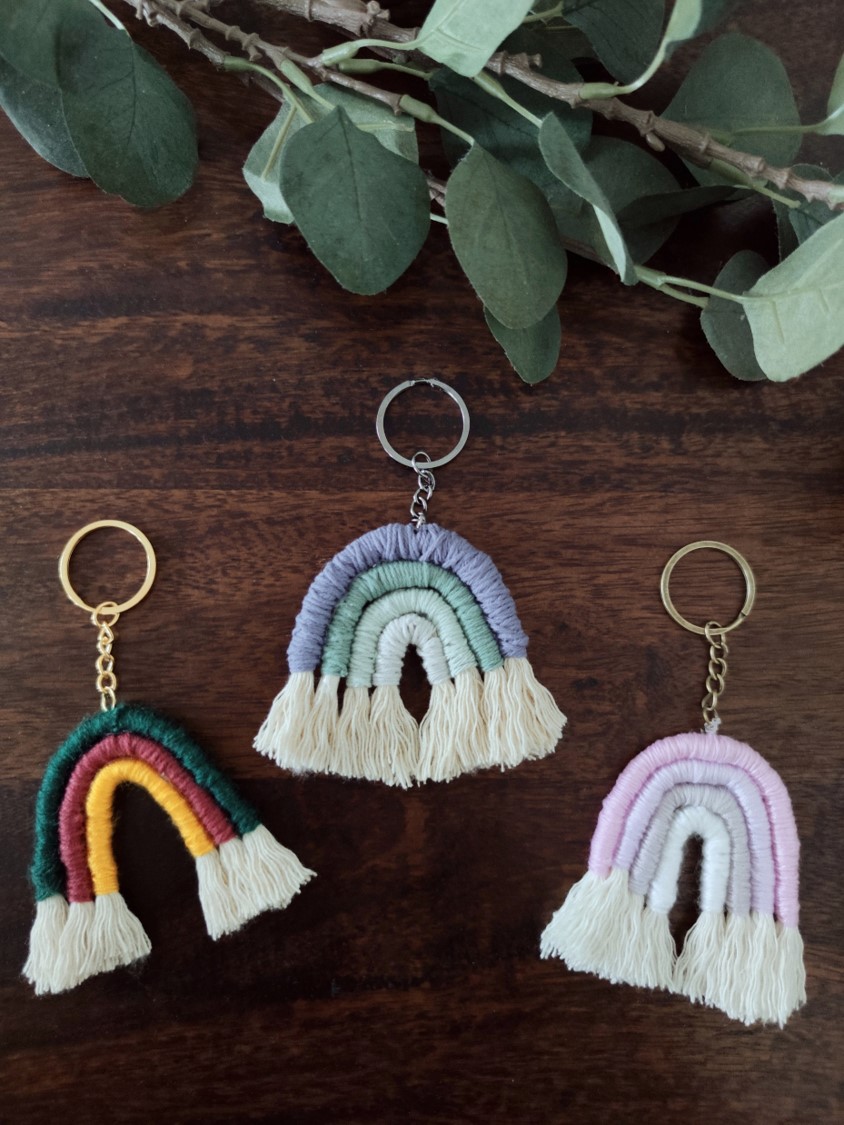 DIY Schlüsselanhänger Rainbow