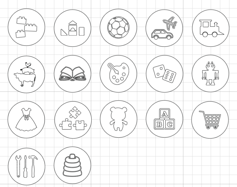Cricut Etiketten Spielzeug